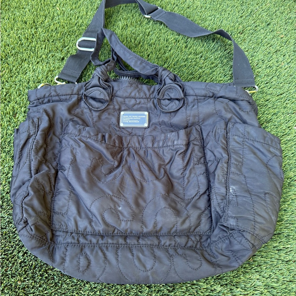 Marc Jacobs Black Quilted Shoulder Bag/ Diaper Bag